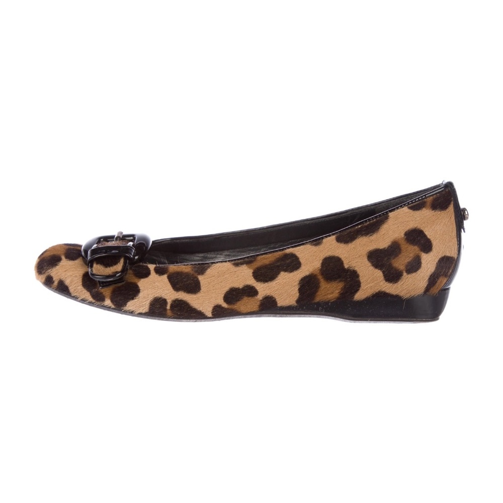 Stuart Weitzman Ponyhair Leopard Flats 7